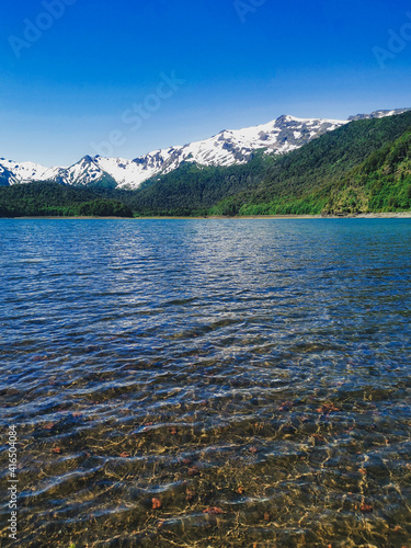 lake and mountains