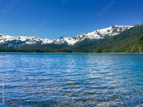lake and mountains