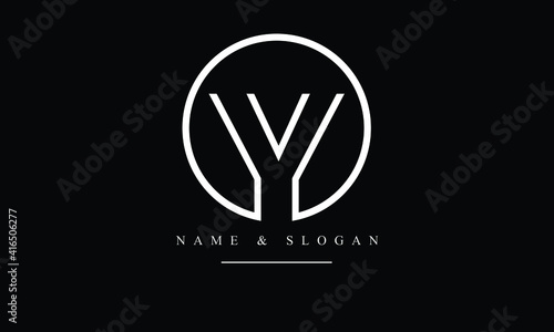 OY, YO, O, Y abstract letters logo monogram
