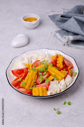 Salad of fresh vegetables