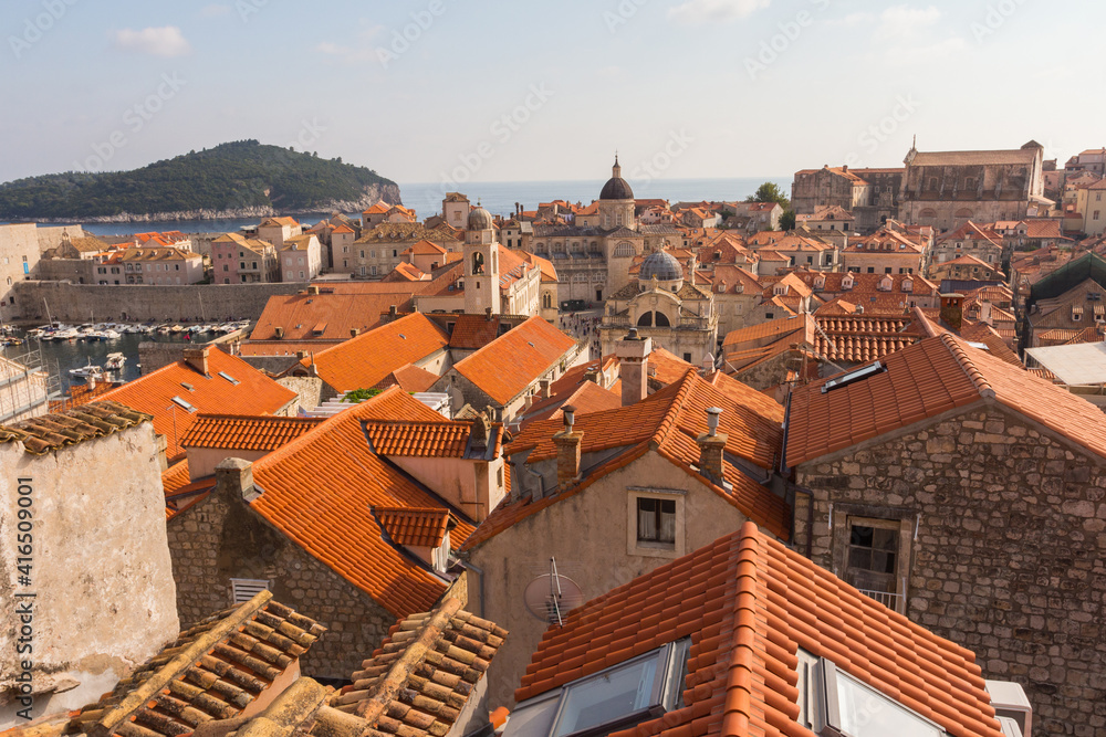 View of the rooftops of the Old Town of Dubrovnik. Croatia View of the rooftops of the Old Town of Dubrovnik. Croatia