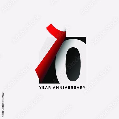 10 years vector design illustration