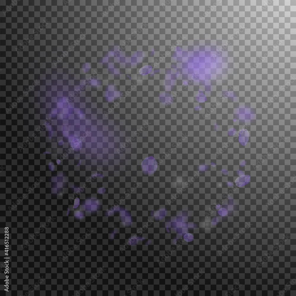 Violet flower petals falling down. Authentic roman Violet flower petals falling down. Authentic roman