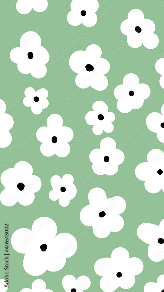 Obraz premium flowers pattern,chamomile pattern,nature pattern,background flowers