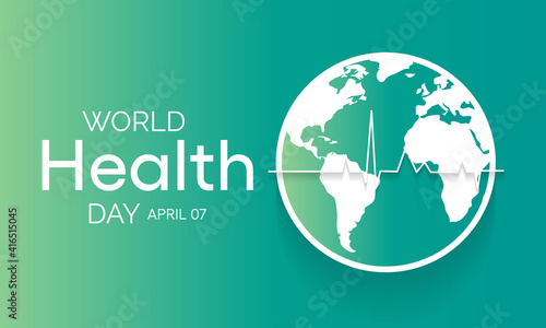 World Health Day is a global health awareness day celebrated every year on 7th April. Vector illustration design