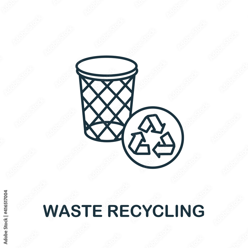 Waste Recycling icon. Simple illustration from recycling collection. Creative Waste Recycling icon for web design, templates, infographics and more Waste Recycling icon. Simple illustration from recycling collection. Creative Waste Recycling icon for web design, templates, infographics and more