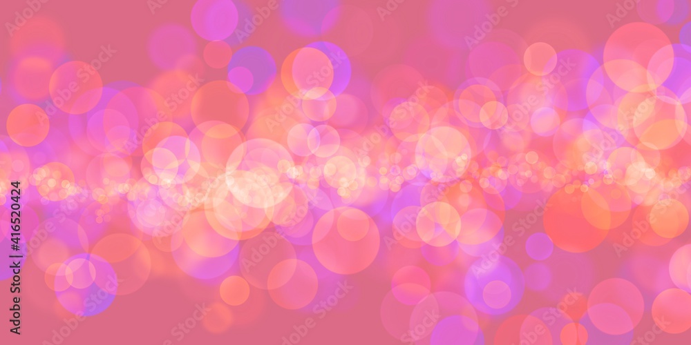 Sfondo banner astratto rosa arancione con bokeh magico Sfondo banner astratto rosa arancione con bokeh magico