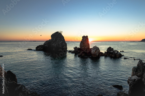 sunset on the beach