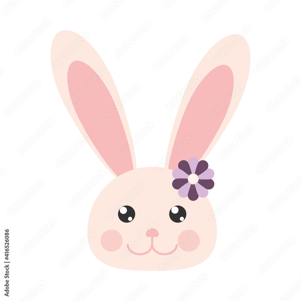 rabbit face flower rabbit face flower