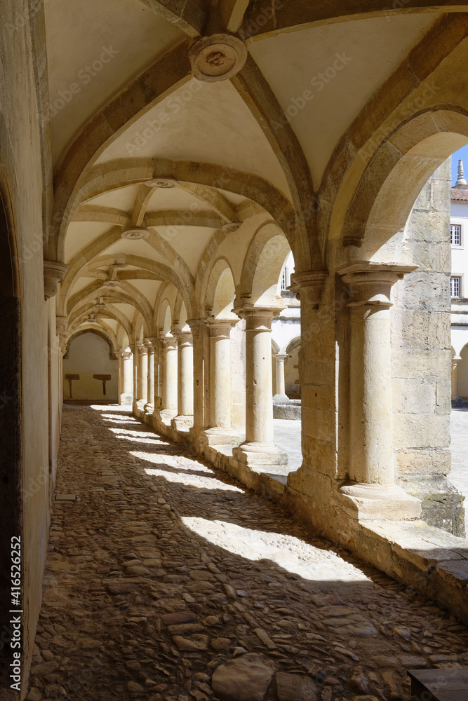Micha Cloister, Courtyard, Castle and Convent of the Order of Christ, Tomar, Santarem district, Portugal