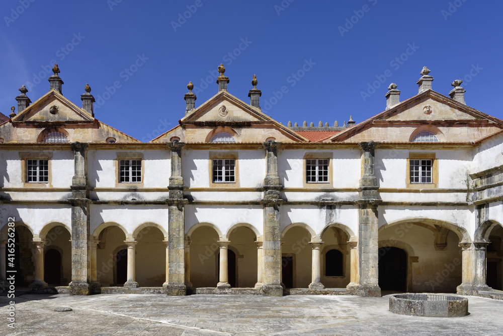 Micha Cloister, Courtyard, Castle and Convent of the Order of Christ, Tomar, Santarem district, Portugal