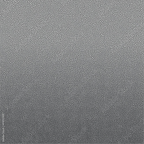 vector Dot work gradient background, black and white scattered stipple dots pointillism
