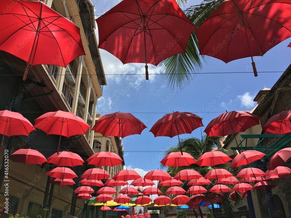 Obraz premium beach umbrellas