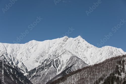 鹿島槍と前面に広がる山稜 photo