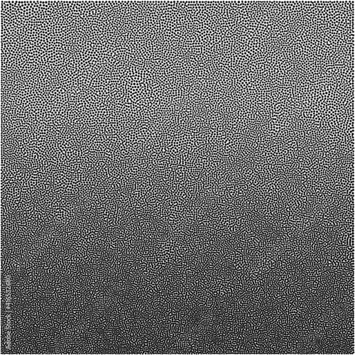 vector Dot work gradient background, black and white scattered stipple dots pointillism