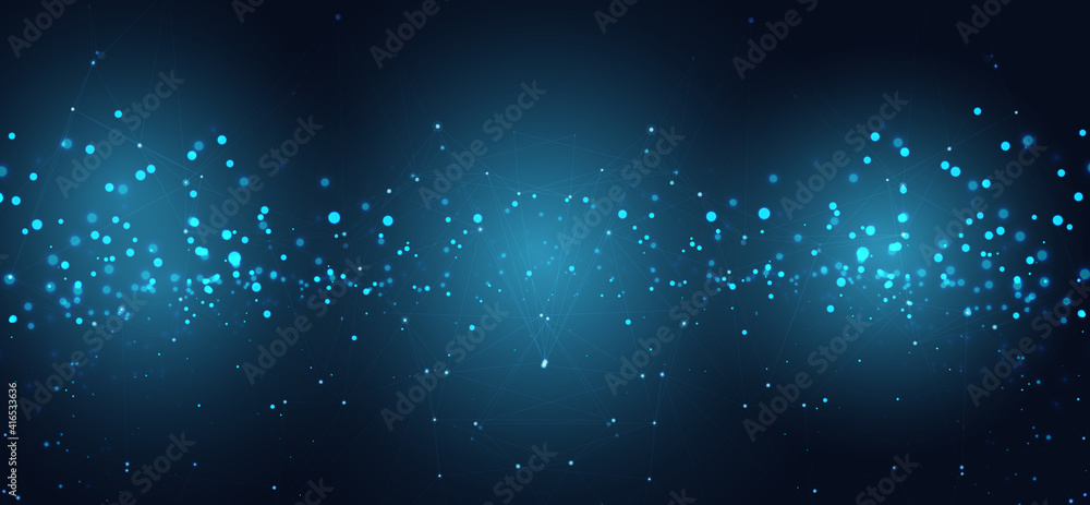 Abstract Technology Network Background