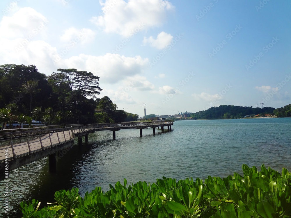 Bukit Chermin Boardwalk at Keppel Bay Viewpoint, Singapore - ケッペル島 ヨットハーバー