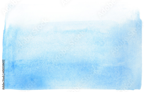 Blue background rectangle watercolor element