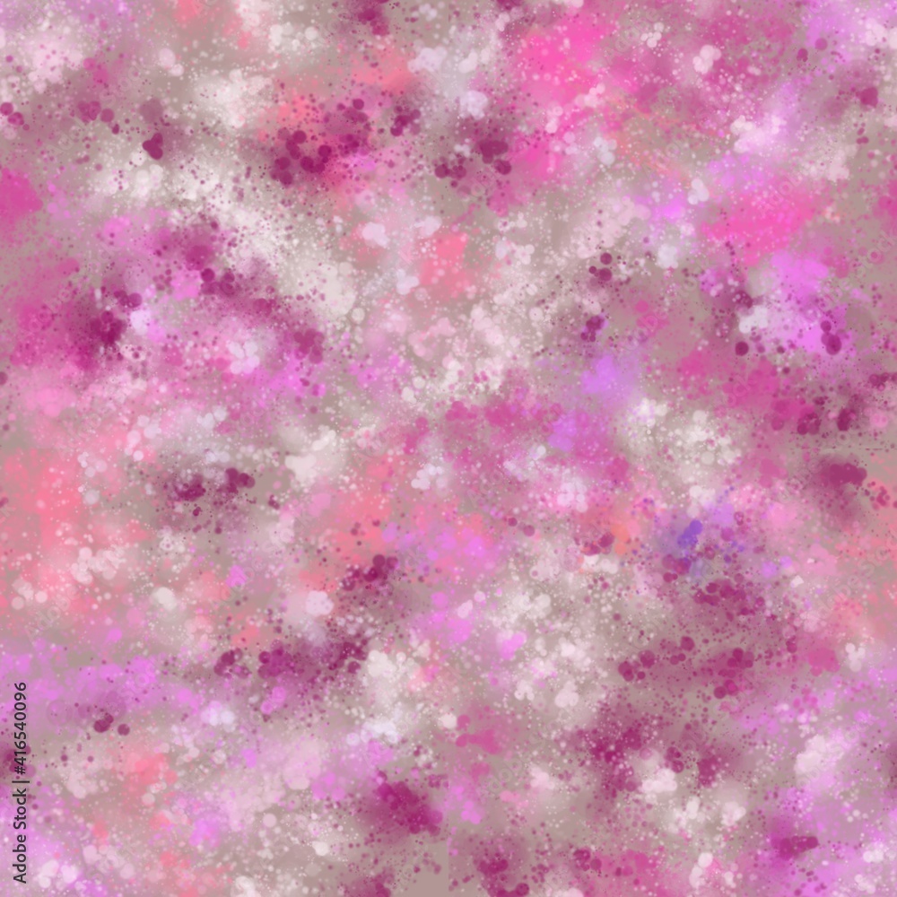 Seamless pattern of groups of colored elements in pink shades for textiles. Seamless pattern of groups of colored elements in pink shades for textiles.