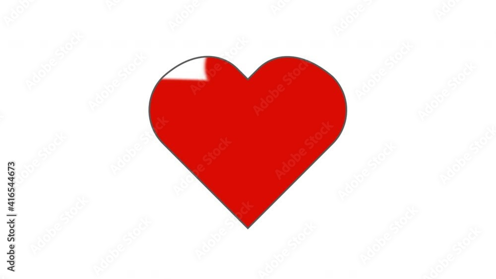 Self drawing animation of red pulsing heart. Alpha channel. Self drawing animation of red pulsing heart. Alpha channel.