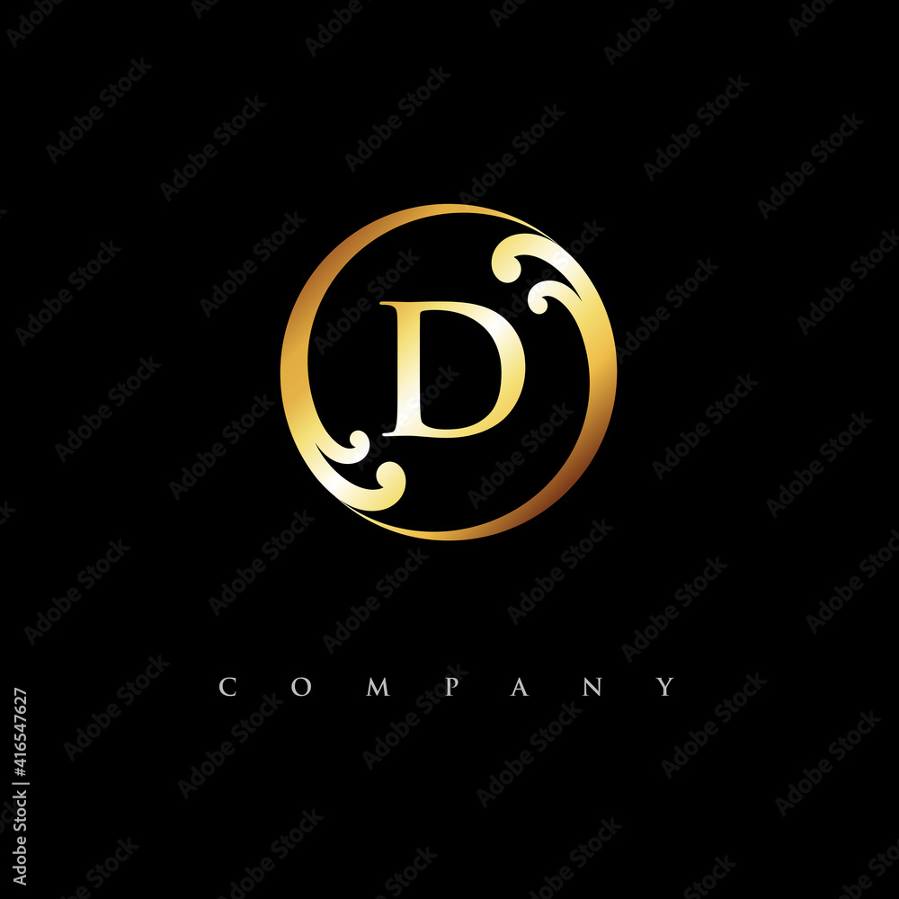 initial D logo design vector Stock Vector | Adobe Stock