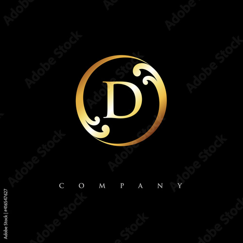 initial D logo design vector