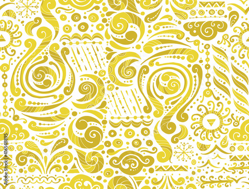 Four elements concept. Air design background. Seamless pattern print