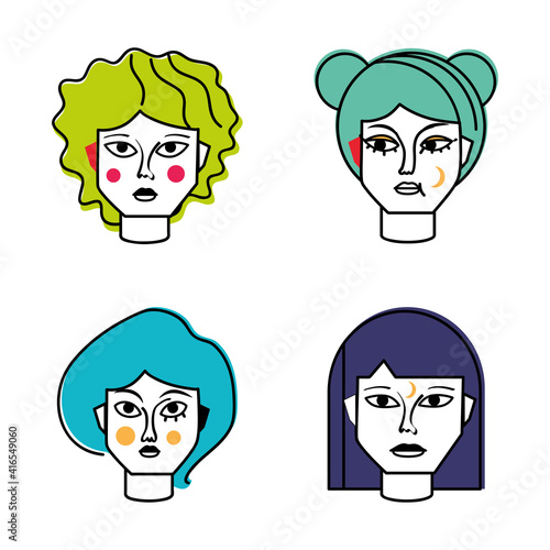 women surreal portrait