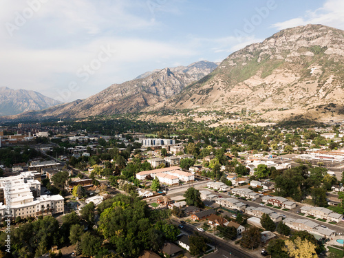 Aerial view of Provo City, Utah