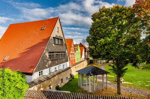 Stadtansicht von der Altstdt Nördlingen in Bayern
