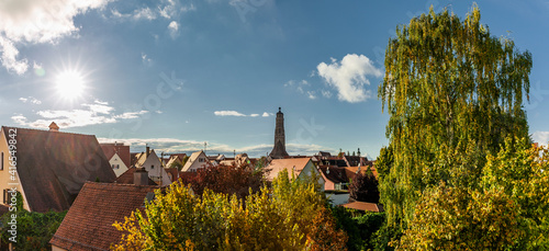 Stadtansicht von der Altstdt Nördlingen in Bayern