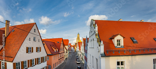 Stadtansicht von der Altstdt Nördlingen in Bayern