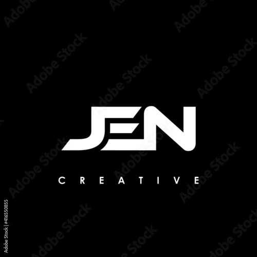 JEN Letter Initial Logo Design Template Vector Illustration