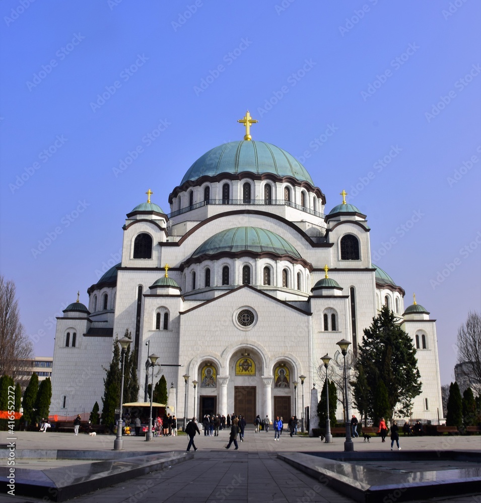 Temple of Saint Sava in Belgrade, Serbia