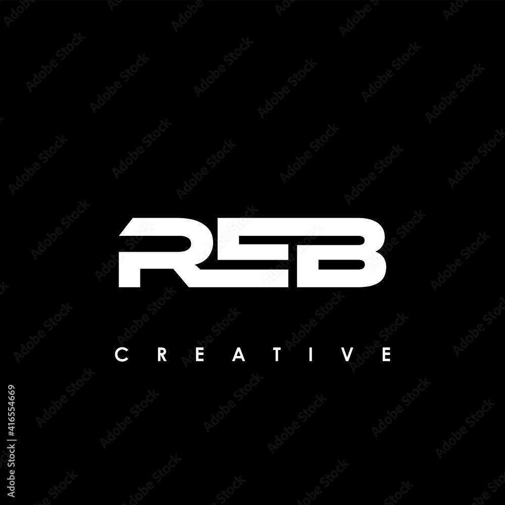 REB Letter Initial Logo Design Template Vector Illustration