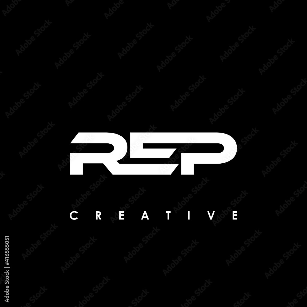 REP Letter Initial Logo Design Template Vector Illustration