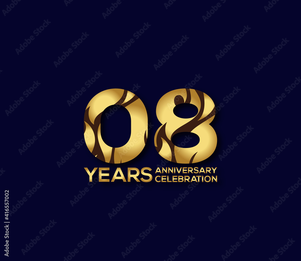 8 Year Anniversary Day background Concept 8 Year Anniversary Day background Concept