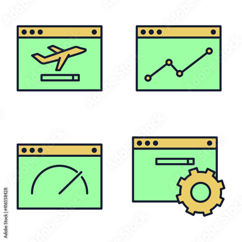 Set of SEO icon. Search Engine Optimization pack symbol template for graphic and web design collection logo vector illustration