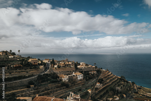 Small Village close the sea with garden terraces