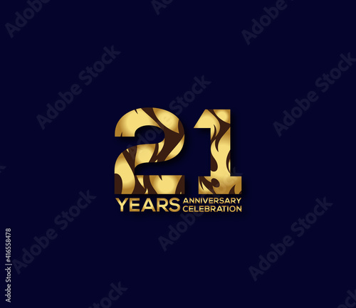 21 Year Anniversary Day background Concept