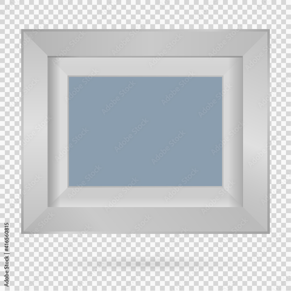 Presentation rectangular square picture frame design element with shadow on transparent background. 3D Board Banner wall on isolated clean blank. Vector illustration EPS 10 for photo, image, text Presentation rectangular square picture frame design element with shadow on transparent background. 3D Board Banner wall on isolated clean blank. Vector illustration EPS 10 for photo, image, text
