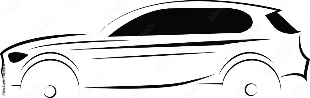 Vector auto isolated on white background
Vector auto isolated on white background