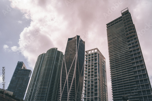 skyscrapers city miami cloud sky tall buildings © Alberto GV PHOTOGRAP