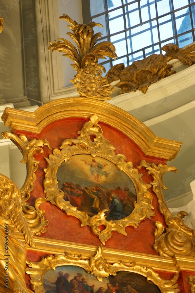 Fototapeta premium Kiev, Interior of St. Andrew's Church icon 