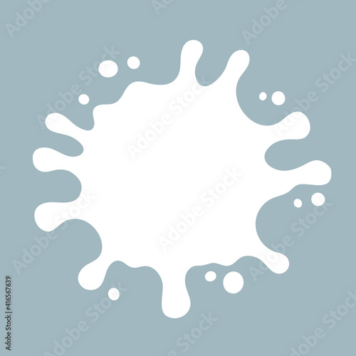 vector illustration of a splash of water. Splash and blot design, shape creative illustration. white milk splash and blot. milk drop.