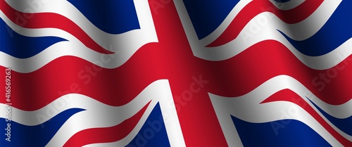 British flag, United Kingdom Flag Vector	