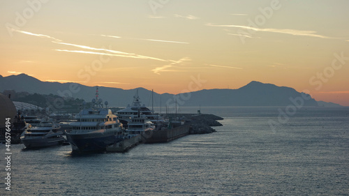 sunrise in the harbour of Genova © Claudio Colombo