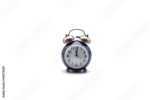 Obraz na płótnie Retro alarm clock on white background w salonie