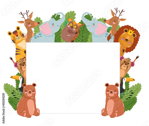 Fototapeta Naklejka Na Ścianę i Meble -  Animals nature banner