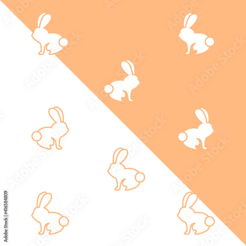 Easter bunny for gift wrap